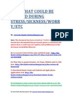 Duas For Stress and Sickness 6.9.2013 PDF