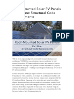 Roof-Mounted Solar PV Panels - Part One - Structural Code Requirements