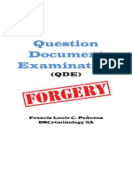 Reaction Paper in Forgery and Forged Document