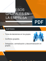 Procesos Grupales en La Empresa