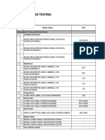 List Tools QC and Testing