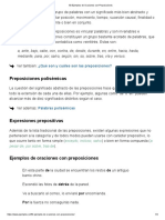 50 Ejemplos de Oraciones Con Preposiciones PDF