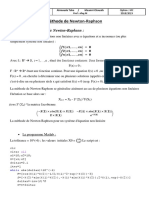 Méthode de Newton TP02