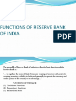 Functions of Reserve Bank of India