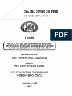 Esfuerzo-Deformación de Suelos Cohesivos Empleando Modelos Hardening-Soil PDF