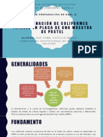 Determinación de Coliformes Totales en Placa