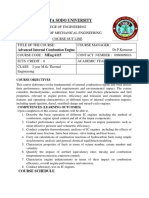 Advanced IC Engine Course Outline - 2019