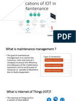 IoT Applications in The Maintenance Industry