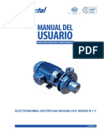 MANUAL LINEA-1 02 ELECTROBOMBA CENTRIFUGA MONOBLOCK SERIE B y C