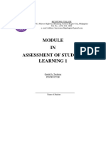 Assessment of Student Learning 1