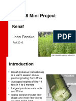 ME 508 Mini Project Kenaf