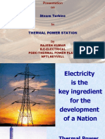 Steam Turbine: Rajesh Kumar B.E-Electrical Pgdc-Thermal Power Plant Npti, Neyveli