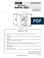 SERVICE NOTE - MPX-90 - SV - en