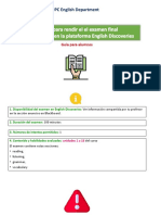 Guía para Rendir El Examen Final en English Discoveries - Guía para Alumnos 2020