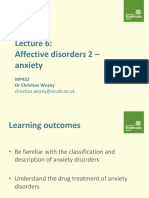 Lecture 6 - Anxiety