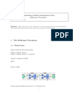 Multi Layer Perceptron - Notes