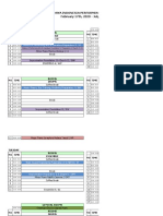 Room Time Table Februari 2020 - Juli 2020