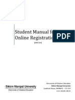 Student Manual For Online Registration