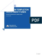 Franklin Templeton Investment Funds Annual Report (Full)