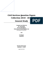 UPSC IAS Prelims Question Papers (2018-2010) PDF