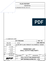 Oo-15 Inventory List (Hull Outfitting Part)