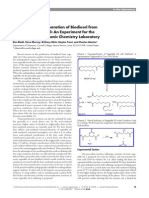 Acid-Catalyzed Preparation of Biodiesel From Waste Vegetable Oil