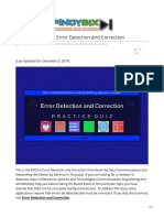 Forouzan MCQ in Error Detection and Correction