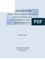 Joseph Boyd Sr. - Six Generations - Part 3