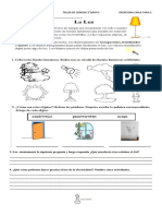 Guias Funtes de Luz Natural y Artificial, Objetos Opacos, Traslucidos