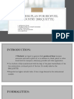 Business Plan For Biofuel Industry (Briquette)