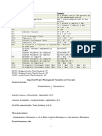 Formulas For PMP Exam