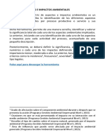 Matriz de Aspectos e Impactos Ambientales PDF