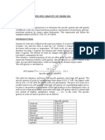 Specific Gravity of Crude Oil