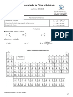 Correção Teste Fisico Quimica 10 Ano