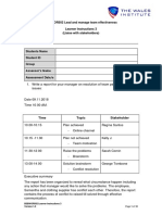 BSBWOR502 Assessment 3 Learner