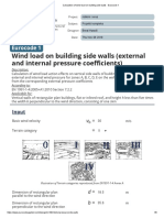 Calculation of Wind Load On Building Side Walls - Eurocode 1