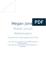 Megan Jones: Middle School Mathematics