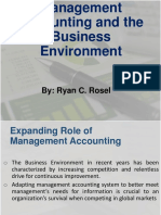 Management Accounting and The Business Environment