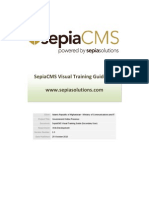 Sepiacms Visual Training Guide 1.0: Client Project Title Document Department Version Number Date Published