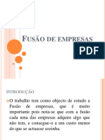 Fusao de Empresas