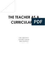 The Teacher As A Curricularist