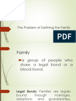 The Problem of Defining The Family