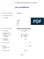 01.PROJECT REPORT - Cold Processed Oil