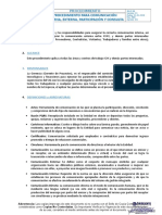 SIG-P-06 Procedimiento para Comunicacion Interna, Externa, Participacion y Consulta