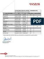 Holiday List - Faridabad HO - 2019