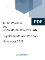 Aruba Wireless vs. Cisco Meraki Wireless LAN Report From IT Central Station 2019-11-04