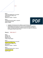 Rotation Diet Plan Example