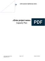 Capacity Plan Template