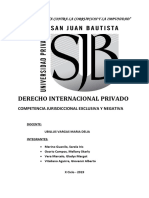 Trabajo Derecho Internacional PRIVADO