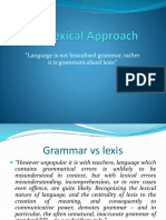 The Lexical Approach